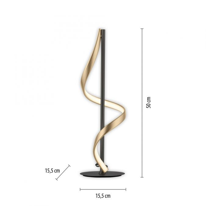 Paul Neuhaus Tafellamp Q-Swing Smart Antraciet Goud 10.5 Watt