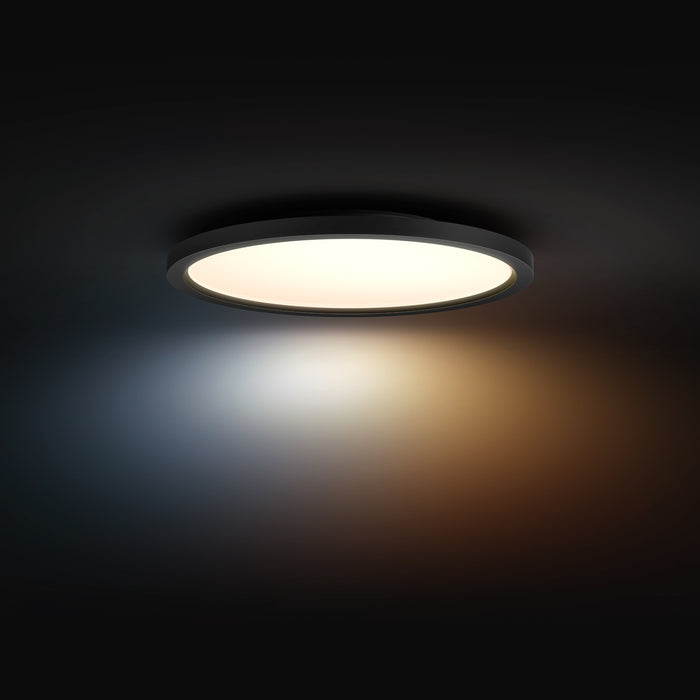 Philips Hue Aurelle - paneellamp - warm- tot koelwit licht - zwart - rond