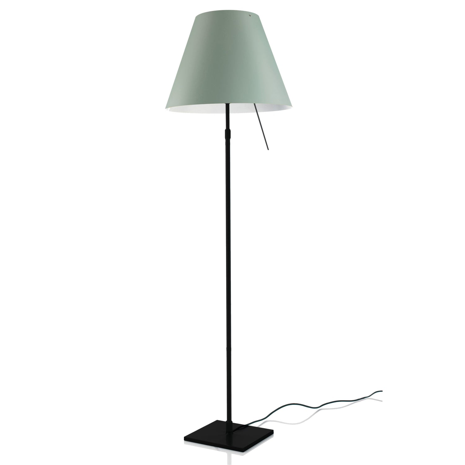 Costanza vloerlamp telescopisch met dimmer zwart|Comfort Green