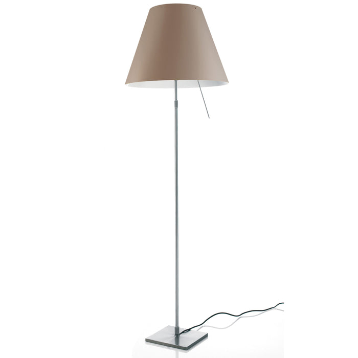 Costanza vloerlamp telescopisch met schakelaar aluminium|Shaded Stone