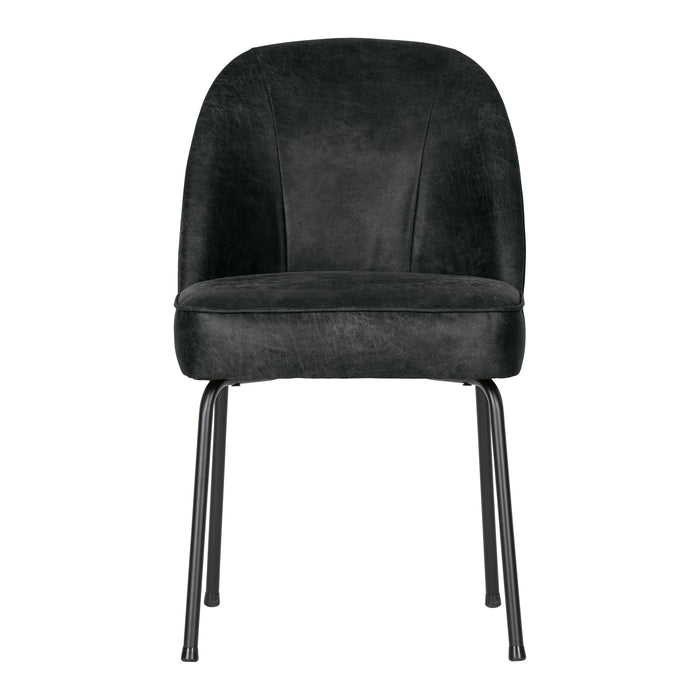 WOOOD Vogue Eetkamerstoel - Leder - Zwart