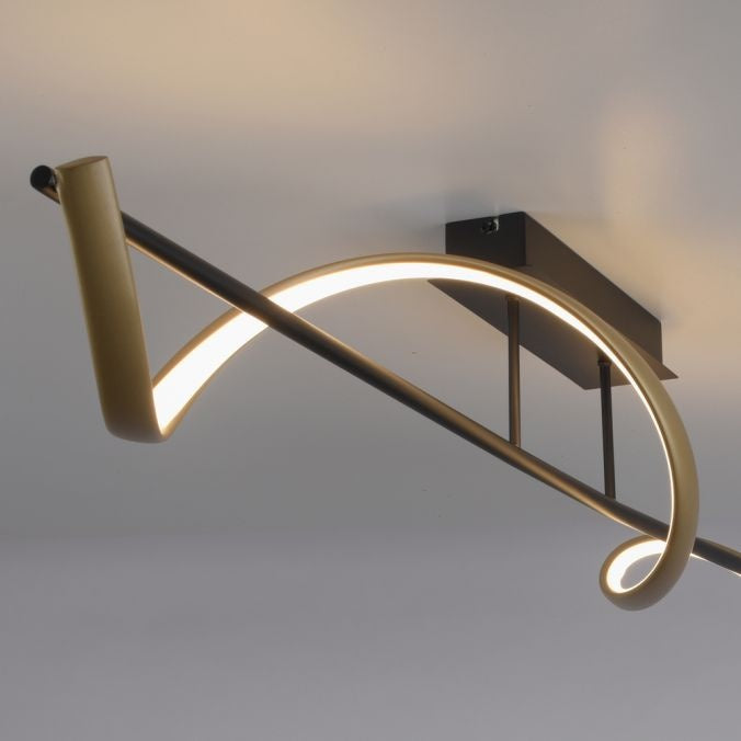 Paul Neuhaus Plafondlamp Q-Swing Smart Antraciet Goud 24 Watt