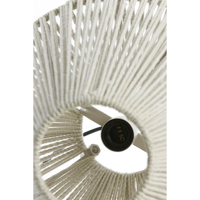 Light & Living - Tafellamp FELIDA - Ø35x40cm - Wit