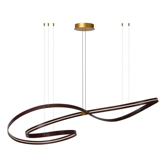 Lucide Premium SLALOM Hanglamp - Koffie