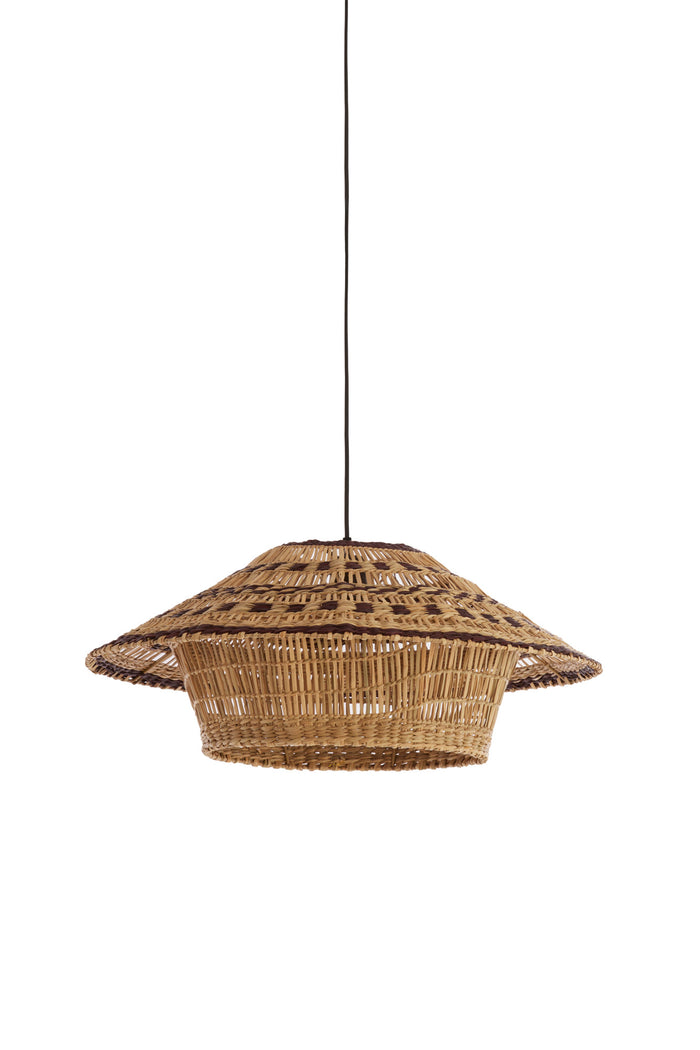 Light & Living - Hanglamp OWANA - Ø64x26 cm - Bruin