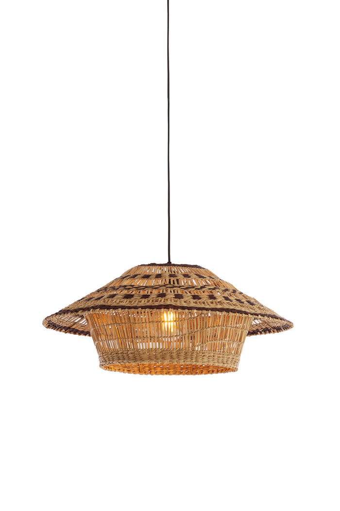 Light & Living - Hanglamp OWANA - Ø64x26 cm - Bruin