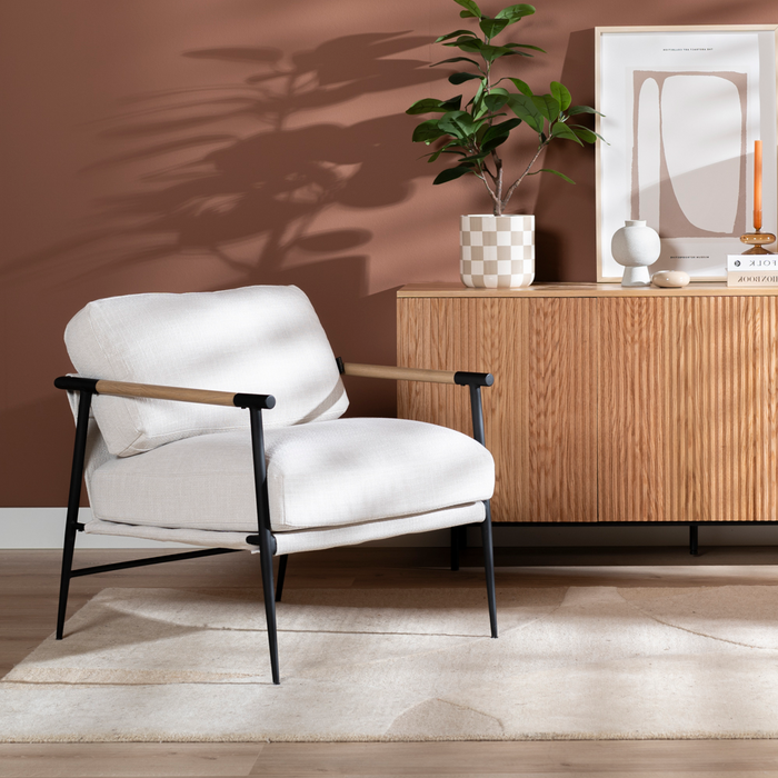 Bronx71 Fauteuil Jade linnen off white