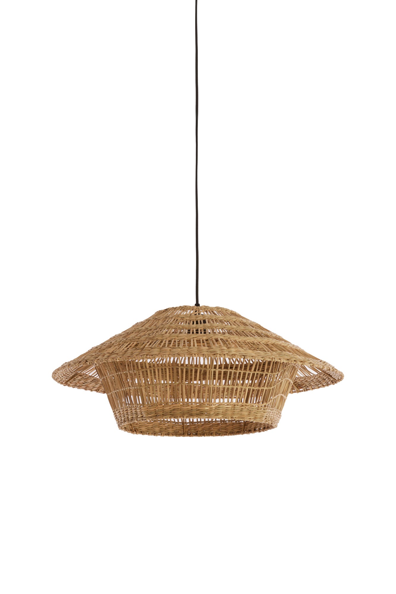 Light & Living - Hanglamp OWANA - Ø64x26 cm - Bruin