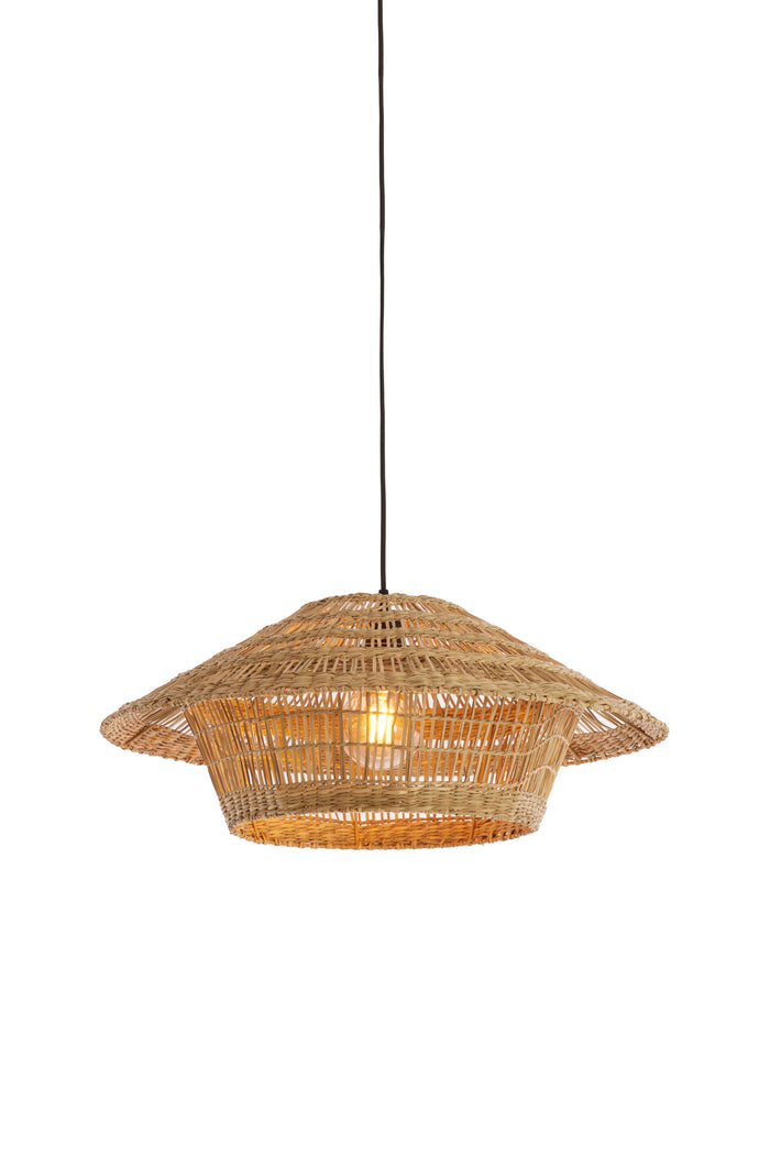 Light & Living - Hanglamp OWANA - Ø64x26 cm - Bruin