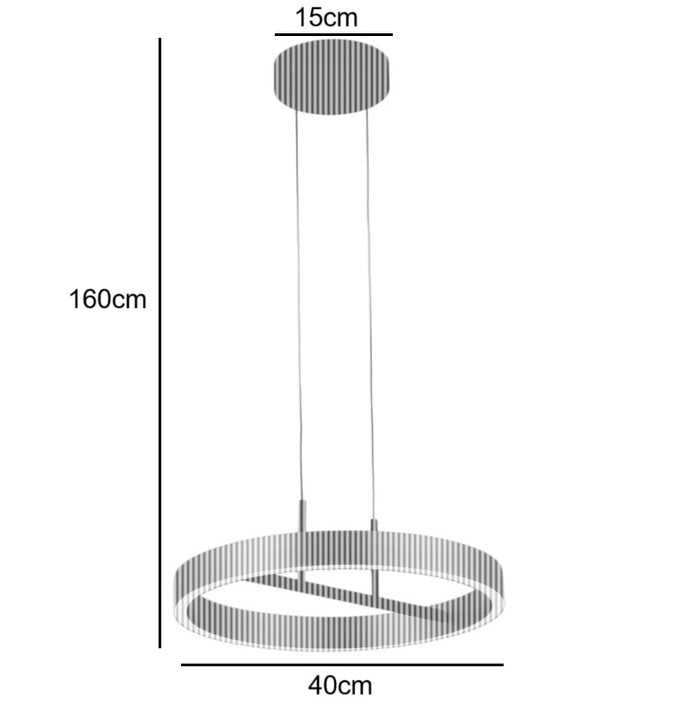 Freelight Hanglamp Livello Goud Led 32 Watt Ø 40cm
