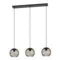 EGLO Almanzora Hanglamp - E27 - 90 cm - Staal - Zwart|Koper