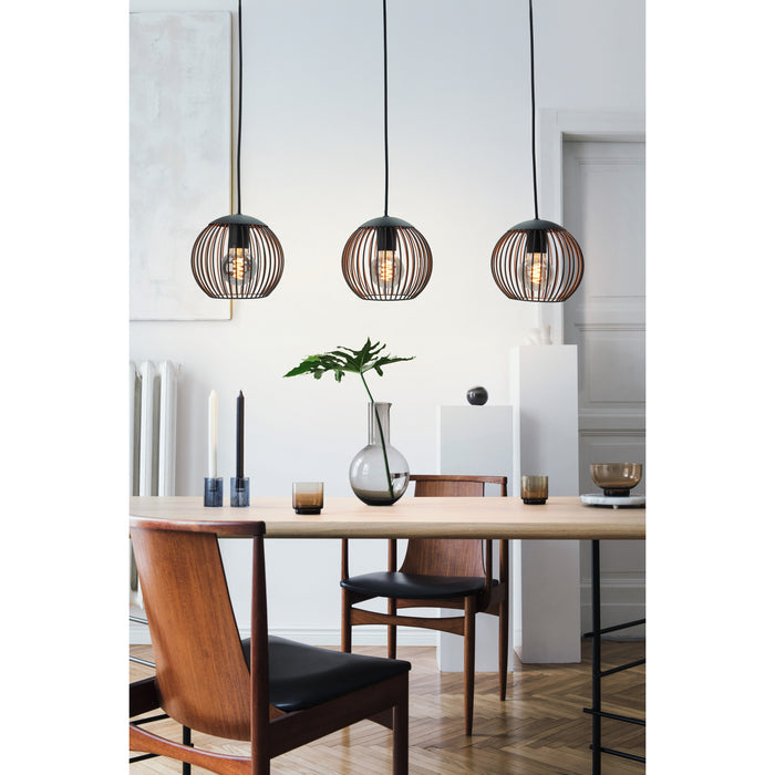 EGLO Almanzora Hanglamp - E27 - 90 cm - Staal - Zwart|Koper