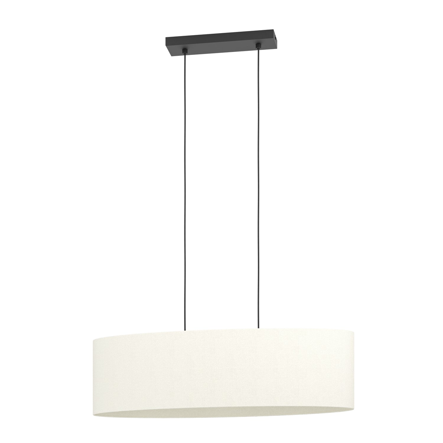 EGLO Febres Hanglamp - E27 - teddy stof - Zwart|Wit