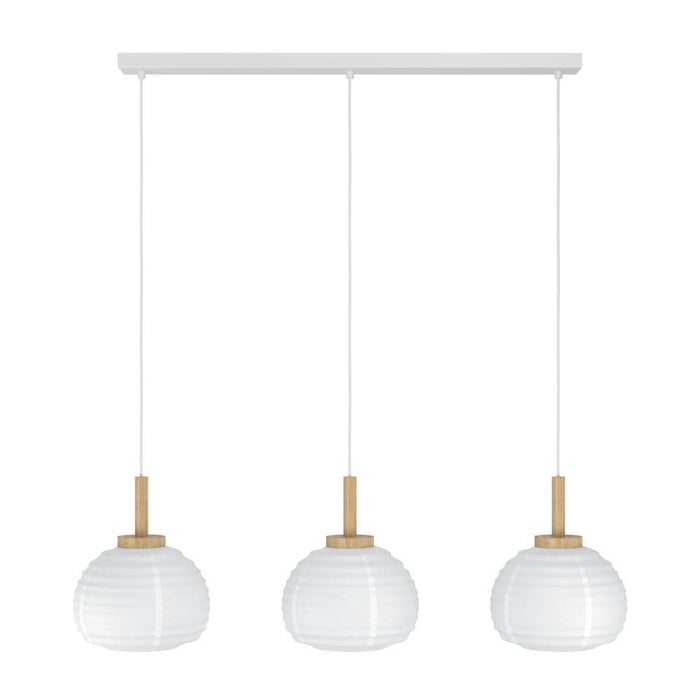 EGLO Summerhill Hanglamp - E27 - Hout & Papier - Wit