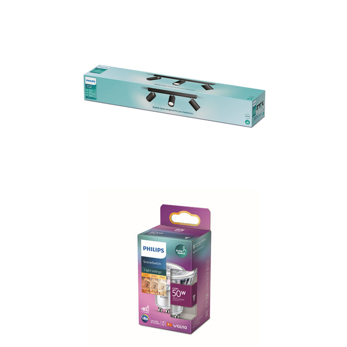 Philips Idris Opbouwspot - Plafondspots Incl. SceneSwitch LED Lamp