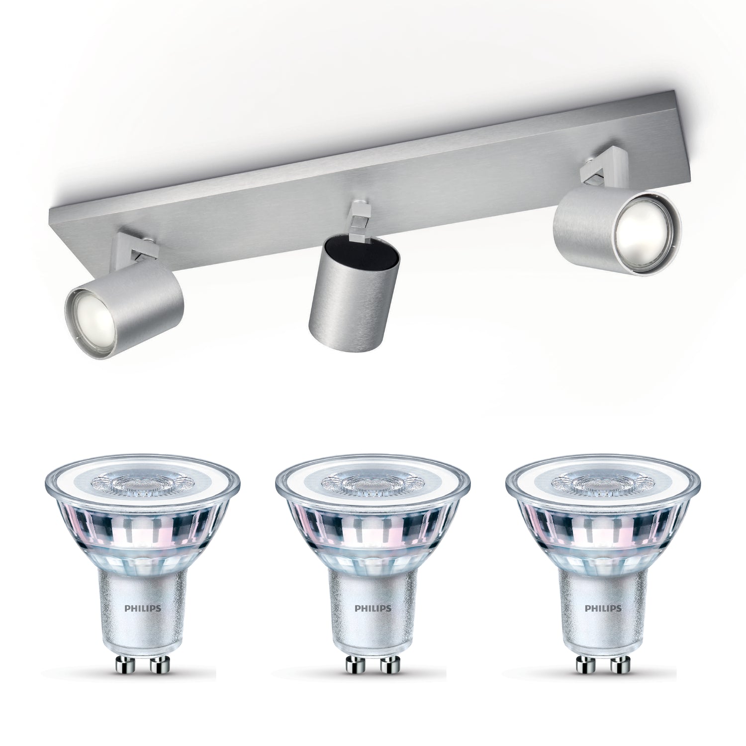 Philips Runner opbouwspot - 3-lichts - aluminium