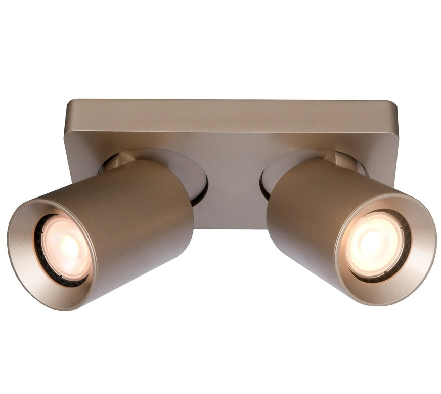 Artdelight Spot Megano Champagne GU10 2 Lichts