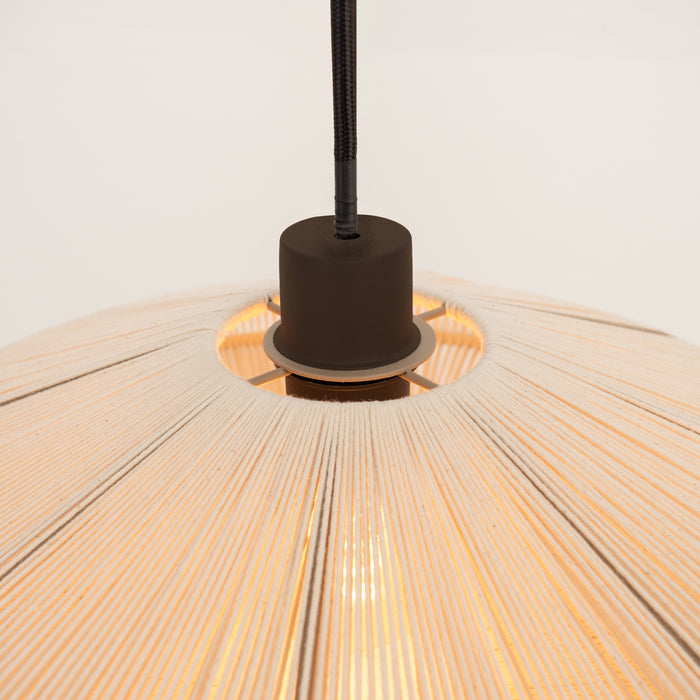 EGLO Orimini Hanglamp - E27 - Ø 38 cm - Crème|Brons - Textiel