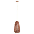PTMD Maitia Copper Rough Looking Fabric Ceiling Lamp