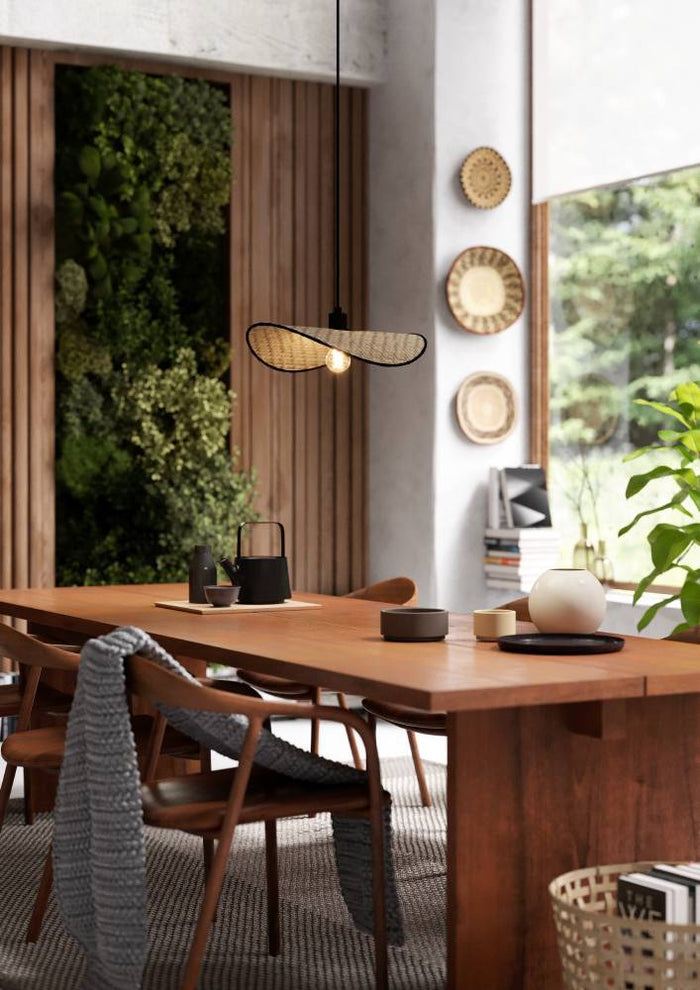 EGLO Marywell Hanglamp - E27 - Hout - Zwart|Bruin