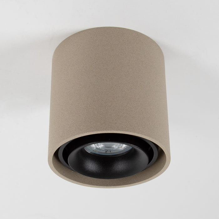 KS Verlichting Oliver Opbouwspot Rond Champagne