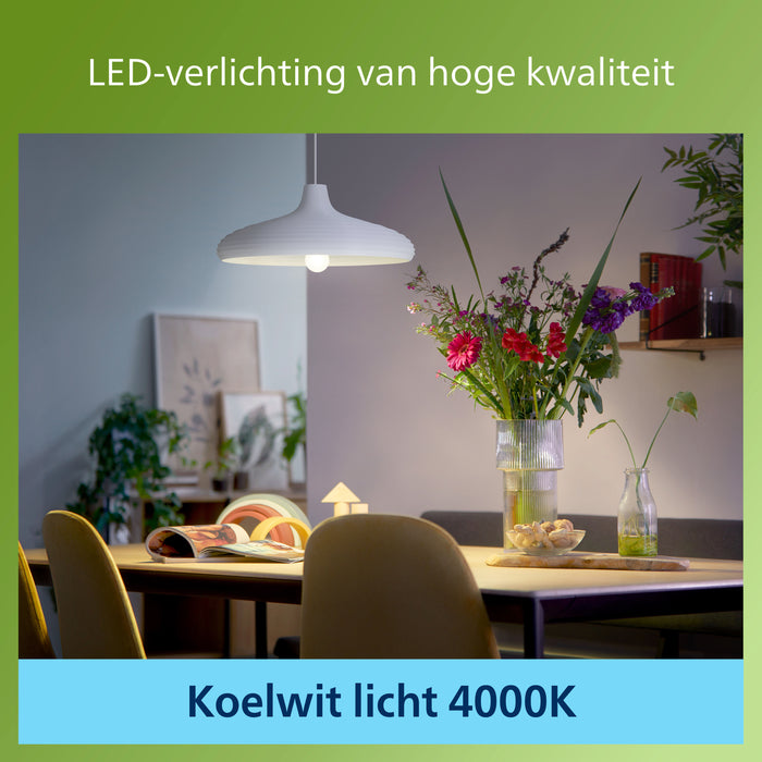 Philips Ultra Efficient LED lamp Transparant - 100 W - E27 - Koelwit licht