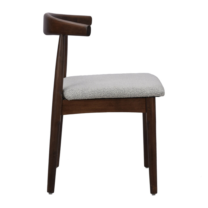 by fonQ Ollo Eetkamerstoel - Walnoot - Greige