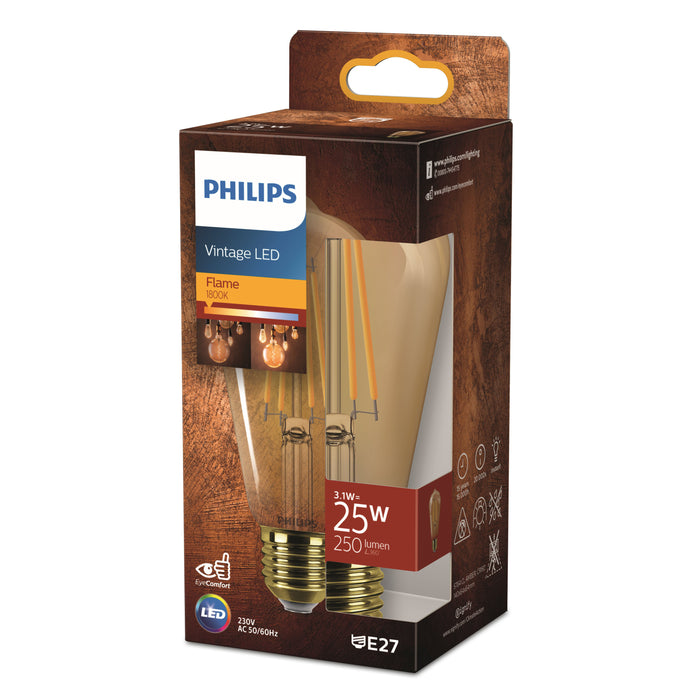 Philips LED Edison Goud - 35 W - E27 - Extra warmwit licht
