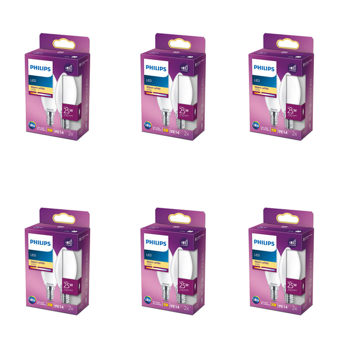 Philips Voordeelverpakking E14 - LED Kaarslamp - Set van 12 Stuks