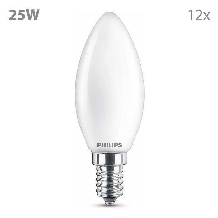 Philips Voordeelverpakking E14 - LED Kaarslamp - Set van 12 Stuks