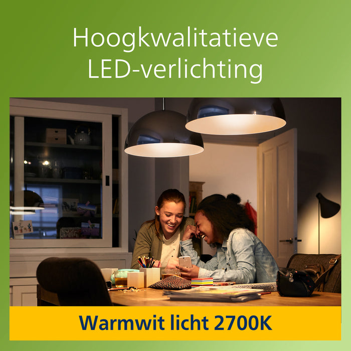 Philips Ultra Efficient LED kogellamp Transparant - 40 W - E14 - Warmwit licht