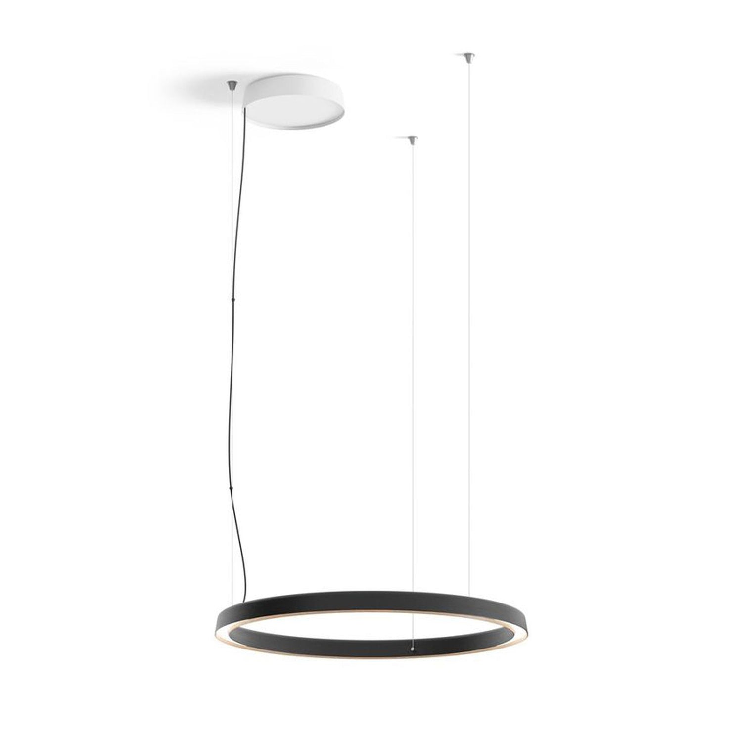 Compendium Circle 72 hanglamp LED zwart