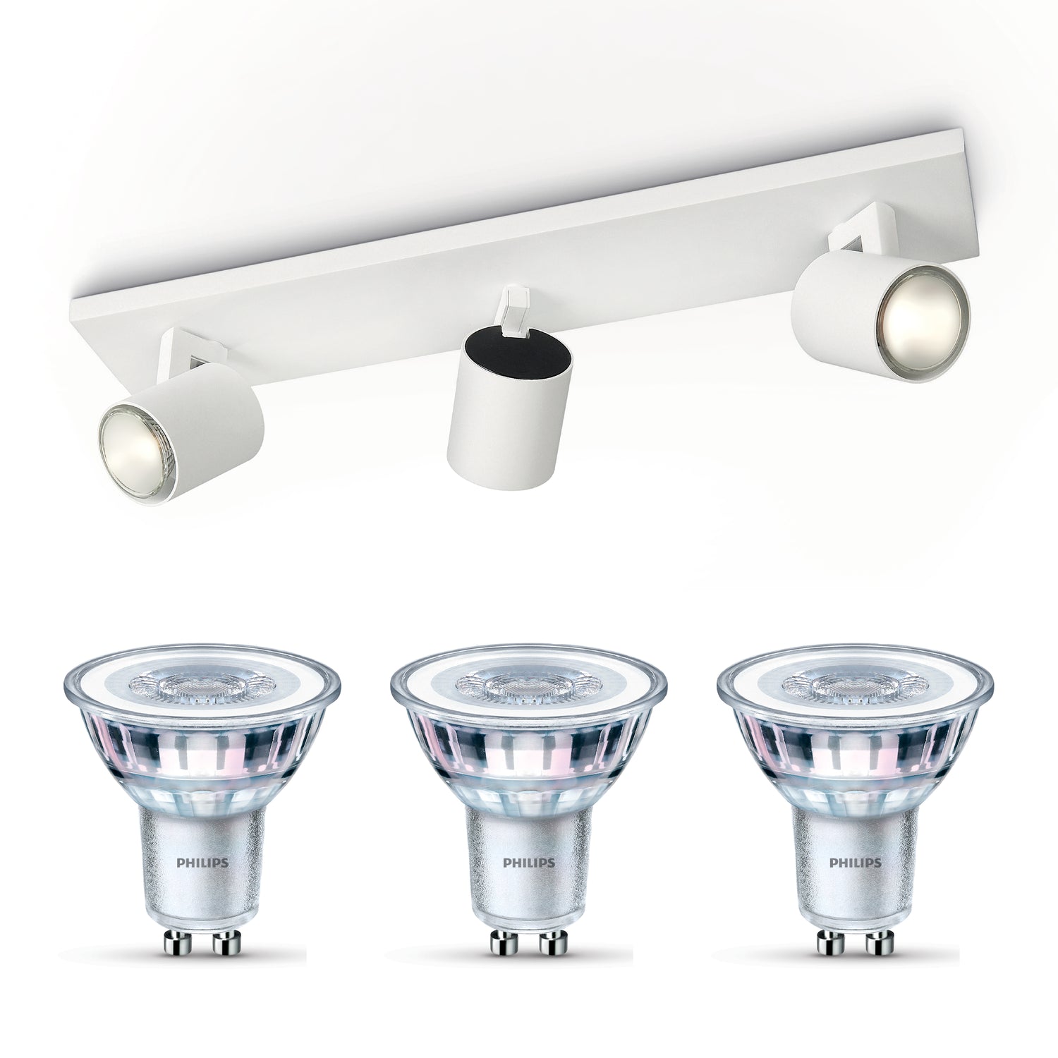 Philips Runner opbouwspot - 3-lichts - wit