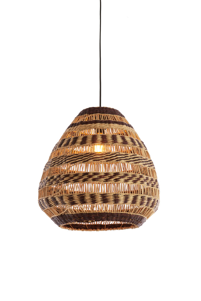 Light & Living - Hanglamp SOLUNA - Ø47x46 cm - Bruin