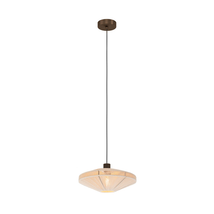 EGLO Orimini Hanglamp - E27 - Ø 48 cm - Crème|Brons - Textiel