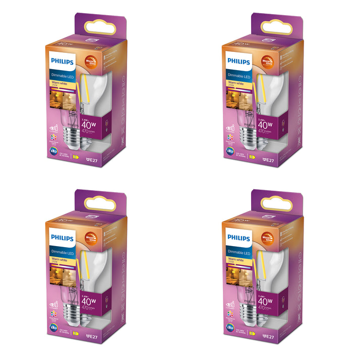 Philips Voordeelverpakking E27 - WarmGlow - Set van 4 Stuks