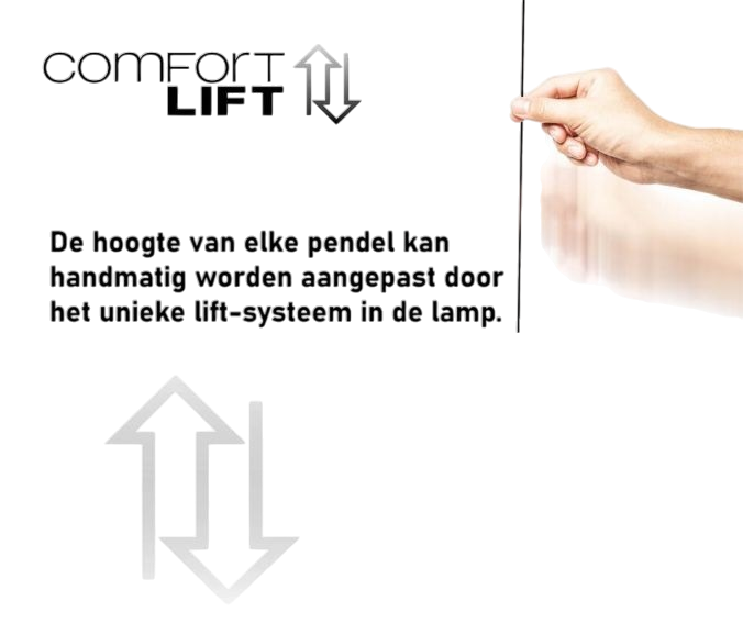 Paul Neuhaus Hanglamp Esko Zwart 2 Ringen Led Comfortlift