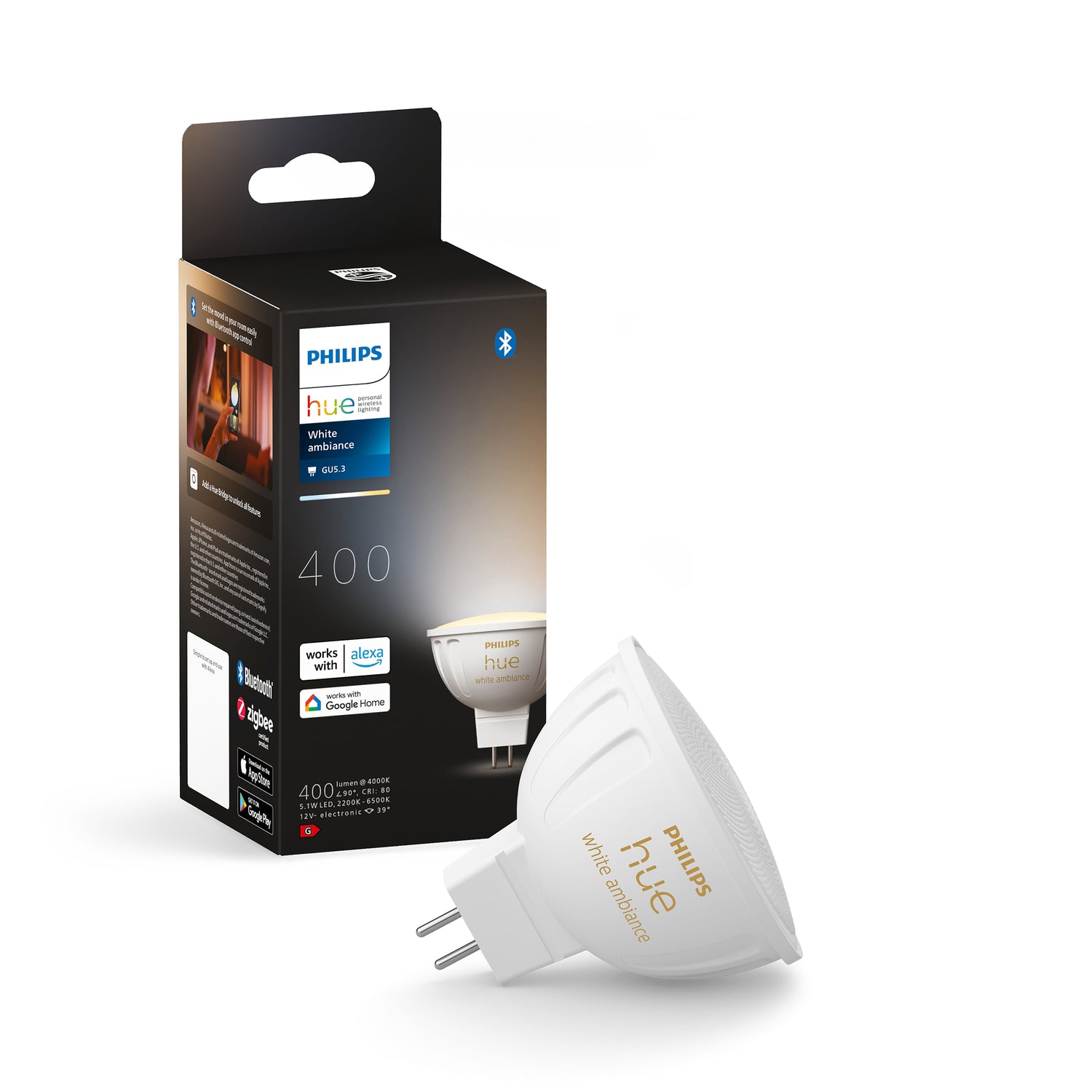 Philips Hue spot - warm-tot koelwit licht - 1 pack  - MR16