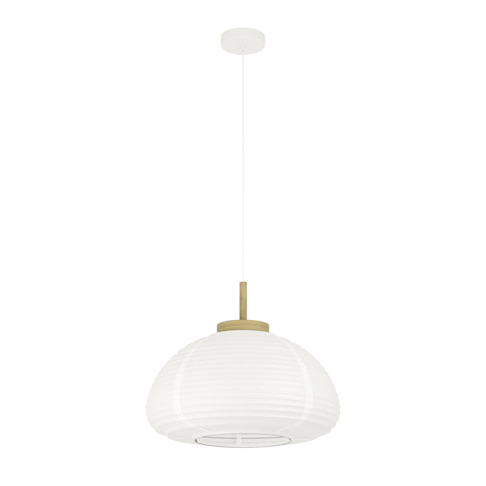 EGLO Summerhill Hanglamp - E27 - Ø 55 cm - Hout & Papier - Wit
