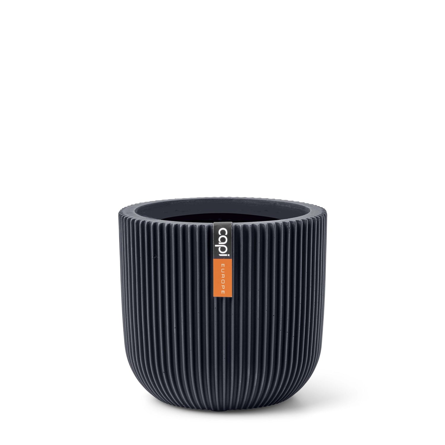 Capi Europe - Pot bol Groove  - 9x8 - Grafietgrijs