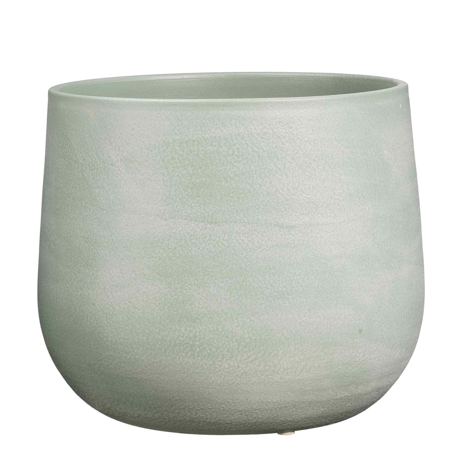 Mica Decorations Bloempot Sevilla - 33x33x28 cm - Terracotta - Grijs