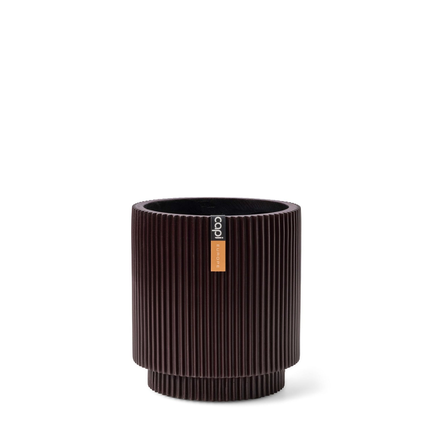 Capi Europe - Vaas cilinder Groove  - 15x17 - Zwart rood