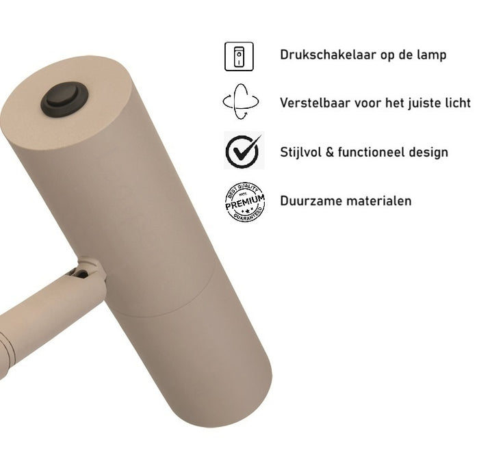 Freelight Vloerlamp Undici  Beige Crème 1 Lichts excl. Mini GU10