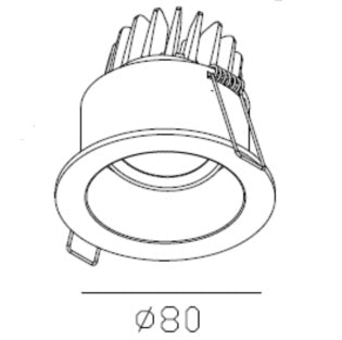 Artdelight Inbouwspot Venice Wit Rond Verdiept 8 Watt IP44
