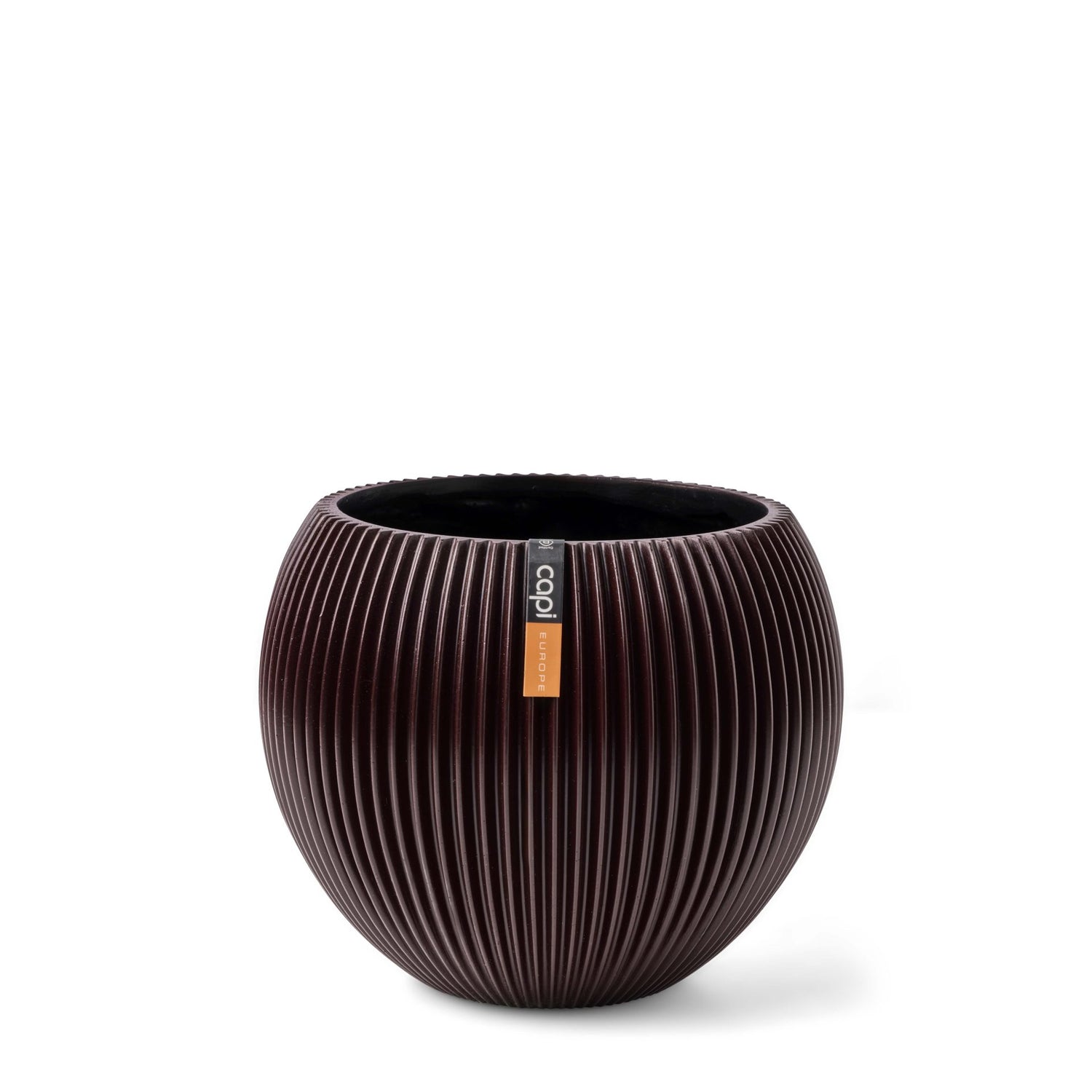 Capi Europe - Vaas bol Groove  - 18x15 - Zwart rood