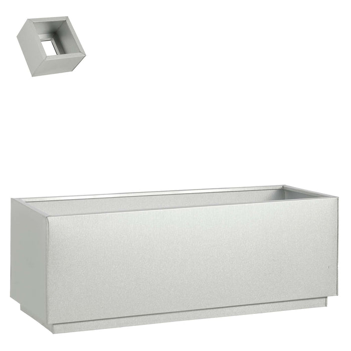 Mica Decorations Plantenbak Marnix - 94x34x34 cm - Zink - Zink
