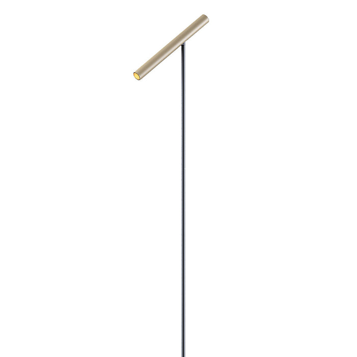 Artdelight Vloerlamp Kansas H 140 cm touch dimmer zwart champagne