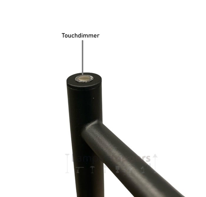 Freelight Vloerlamp Picchio Zwart Zwenkarm LED 5.4 Watt incl.