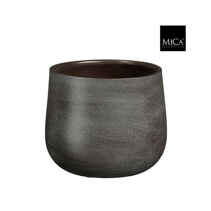 Mica Decorations Bloempot Sevilla - 19x19x16 cm - Terracotta - Bruin