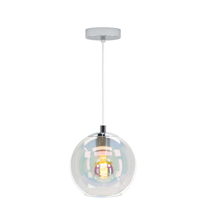 EGLO Ariscani 2 Hanglamp - E27 - Ø 20 cm - gekleurd glas - Chroom